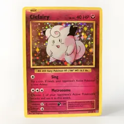 2016 Pokemon XY Evolutions Clefairy 20th Anniversary Holo #63/108 -LP - Image 1