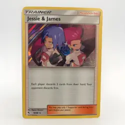 Jessie and James 58/68 Holo - Hidden Fates - NEAR MINT NM - Pokemon TCG - Image 1