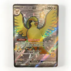 Pokemon TCG Pidgeot ex 221/091 Paldean Fates Shiny Ultra Rare Full Art LP - Image 1