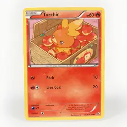 POKEMON TORCHIC RC5/RC25 LEGENDARY TREASURES RADIANT COLLECTION LP - Image 1