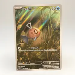 Feebas 198/191 Sv08: Surging Sparks Illustration Rare Pokemon TCG NM Holo - Image 1