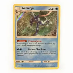 Greninja 9/18 Holo Rare - Detective Pikachu Pokemon TCG - NM - CGI - Image 1
