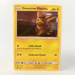 Pokemon Detective Pikachu SM190 SM Black Star Promo LP - Image 1