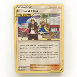 Guzma & Hala 193/236 S&M Cosmic Eclipse Pokemon TCG Regular Near Mint/Mint - Image 1