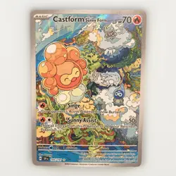 Castform Sunny Form 195/191 Pokemon Surging Sparks NM - Image 1