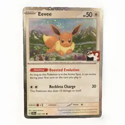 Eevee 143/191 NM Cosmos Holo STAMPED SSP [Play! Pokemon Prize Pack Series 7] - Image 1