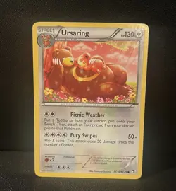 Pokemon TCG Ursaring RC16/RC25 Legendary Treasures: Radiant Collection Holo LP - Image 1