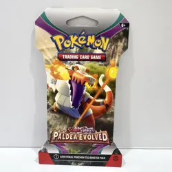 Scarlet & Violet Paldea Evolved Sealed Pokemon Card Sleeved Booster Pack - Image 1
