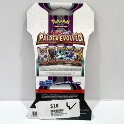 Scarlet & Violet Paldea Evolved Sealed Pokemon Card Sleeved Booster Pack - Image 2