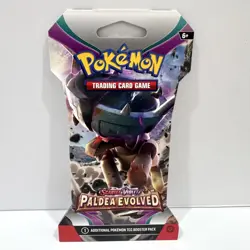 Scarlet & Violet Paldea Evolved Sealed Pokemon Card Sleeved Booster Pack - Image 1