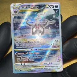 Darkrai VSTAR Pokemon Card Holo VSTAR Power Star Abyss - Image 4