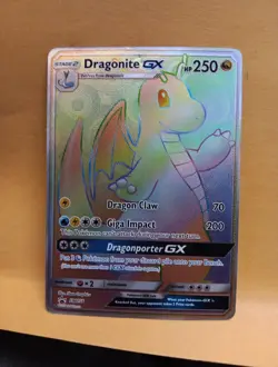 Dragonite GX Full ART Secret SM156 Pokemon Card NM 2018 Fast Shipping Rare - Image 1