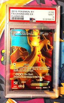 Charizard EX - Full Art Holo XY Flashfire Pokemon Card #100/106 PSA 9 Mint - Image 1
