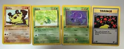 4 X TEAM ROCKET 1S ED POKEMON CARDS ALL LP/NM FROM PACK TO FOLDER (NEVER PLAYED) - Image 1