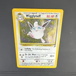 2000 Pokemon Base Set 2 Wigglytuff 19/130 Holo Rare SWIRL - Card B - Image 3