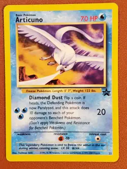 Articuno 22/53 WOTC Black Star Promo 1999 Vintage Holo LP Pokemon TCG Card - Image 1
