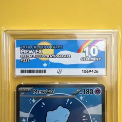 Pokemon TCG Bubble Mew EX 232/091 Paldean Fates SIR Ace 10 Gem Mint - Image 2