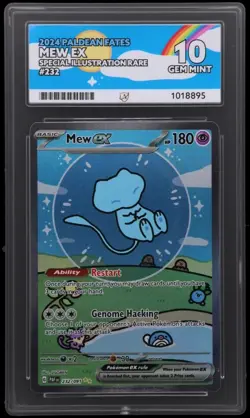 Pokemon TCG Bubble Mew EX Paldean Fates Sir Ace 10 232/091 - Image 1