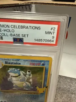 2021 Pokemon Celebrations Blastoise Holo #2 Classic Collection Base Set PSA 9 - Image 3