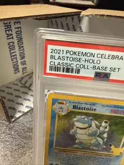 2021 Pokemon Celebrations Blastoise Holo #2 Classic Collection Base Set PSA 9 - Image 4
