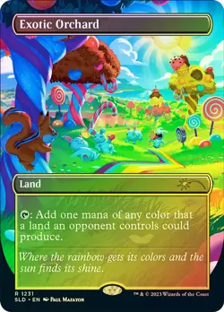 Exotic Orchard (Borderless) [Secret Lair Drop Series] MTG Near Mint Foil - Image 1