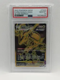 Pokemon TCG Rayquaza VMAX TG29 Sword & Shield PSA 10 - Image 1