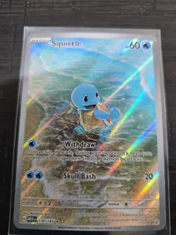 Pokemon Squirtle 170/165 SV Scarlet & Violet 151 Illustration Rare Holo - Image 2
