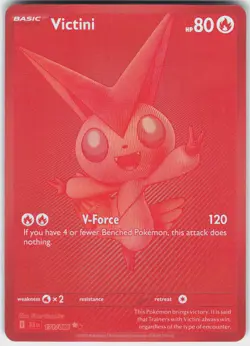 Victini 171/086 Holo Black White Rare Black Bolt Pokemon Holo NM Pristine - Image 2