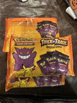 Nintendo Pokemon TCG BOOster Trick Or Trade Trading Card Game - LOT OF 3 - Image 1