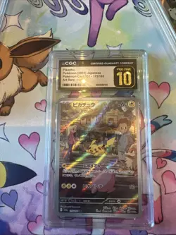 🔥 CGC Pristine 10 Pikachu 2023 Japanese 151 173/165 Art Rare Pokemon Card 🔥 - Image 1