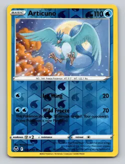 Articuno - 036/195 Holo Rare Silver Tempest Pokemon Reverse Holo NM - Image 1
