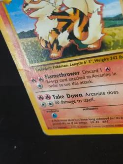 Pokemon TCG Arcanine 33/130 1999 - Image 2
