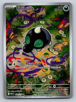 Shroodle Mega Evolution 149/132 Illustration Rare NM Holo Pokemon - Image 1