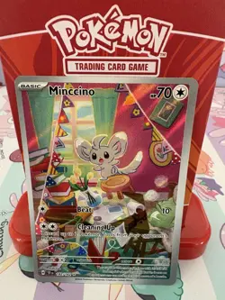 Pokemon Minccino 182/162 Temporal Forces Illustration Rare Holo NM - Image 1