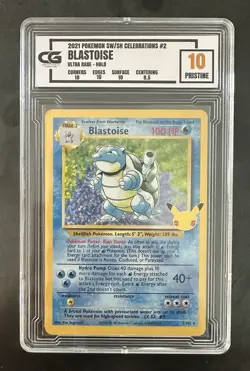2021 Pokemon Celebrations Blastoise #2 CG 10 - PRISTINE! - Image 1