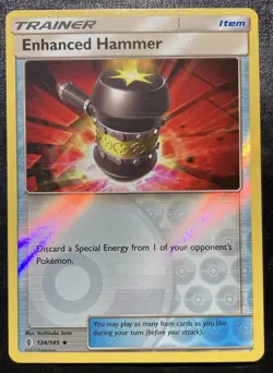 Enhanced Hammer 124/145 Pokemon Guardians Rising Reverse Holo Uncommon TCG LP - Image 1