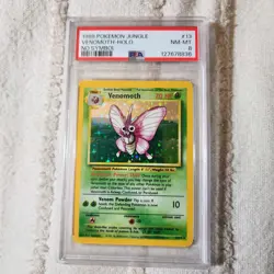 1999 Pokemon Venomoth - Holo Rare No Symbol PSA 8 NM-MT #13 - Image 1