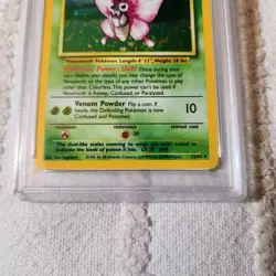 1999 Pokemon Venomoth - Holo Rare No Symbol PSA 8 NM-MT #13 - Image 3