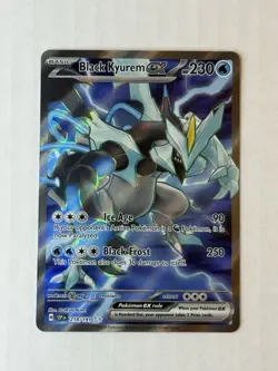 Pokemon TCG Black Kyurem ex 218/191 Sv08 Surging Sparks Ultra Rare Holo EN - Image 1