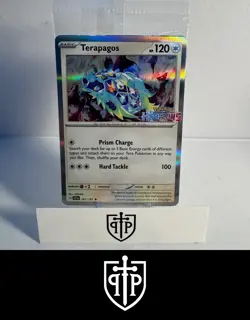 Pokemon - Terapagos 161/191 Horizons Stamped - Sealed Holo Rare - NM - Image 1