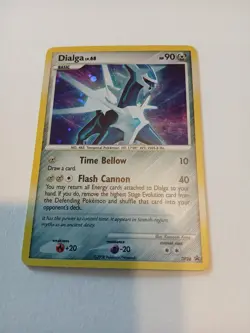 Dialga Pokemon TCG Diamond and Pearl Promo Holo DP26 90 HP 2008 holo swirl - Image 1