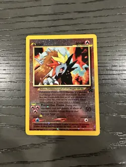 SWIRL Entei 34 Black Star Promos Cosmos Reverse Holo WoTC Pokemon TCG 2001 Mp - Image 1