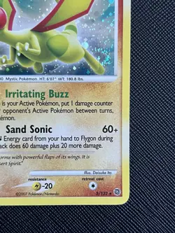 Pokemon TCG *SWIRL* Flygon 5/132 Secret Wonders Holo Rare (English) - LP - Image 5