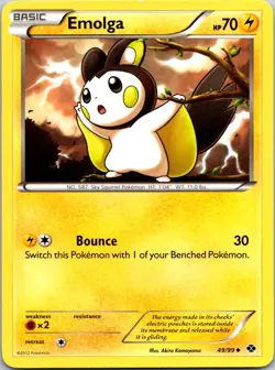 Emolga 49/99 - Pokemon TCG: Next Destinies - Normal Uncommon - LP - Image 1