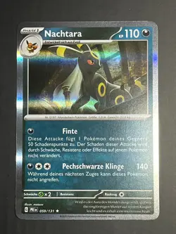 Nachtara PRE 059/131 Prismatische Entwicklungen HOLO Pokemon Karte DE NM - Image 1