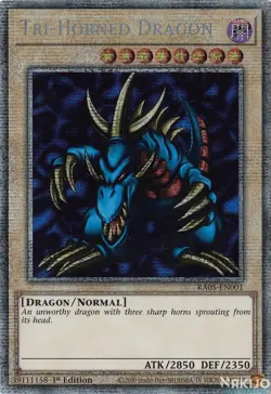 YuGiOh - Tri-Horned Dragon - RA05-EN001 - Starlight Rare - 1st Edition - Image 1