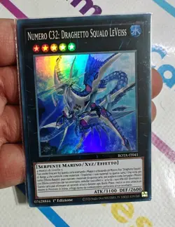 NUMERO C32 DRAGHETTO SQUALO LEVEISS Super Rara ITA ROTA-IT041 YU-GI-OH - Image 1