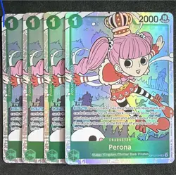 One Piece TCG Perona OP12-0341 SR Green English x4 n/m bonus - Image 1