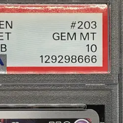 2025 POKEMON SVP EN-SV BLACK STAR PROMO #203 TEAM ROCKET'S WOBBUFFET PSA 10 - Image 3