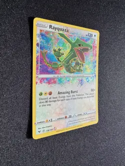 Pokemon TCG Rayquaza Card Vivid Voltage 138/185 Amazing Rare NM Condition - Image 2